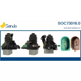 Boîtier, filtre à huile SANDO SOC73016.0