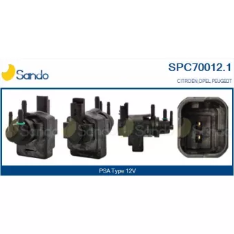 Transmetteur de pression, controle des gaz d'échappement SANDO SPC70012.1