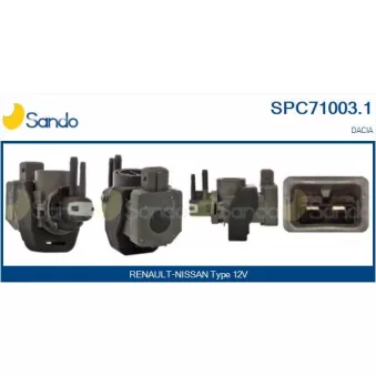 Transmetteur de pression, controle des gaz d'échappement SANDO SPC71003.1
