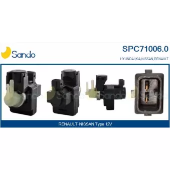 Transmetteur de pression, controle des gaz d'échappement SANDO SPC71006.0