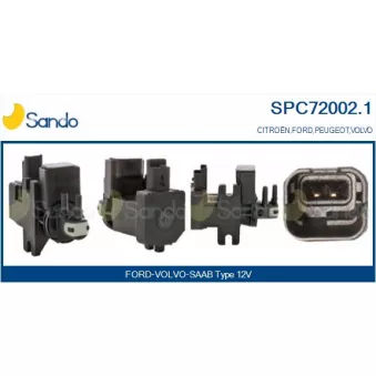 Transmetteur de pression, controle des gaz d'échappement SANDO SPC72002.1