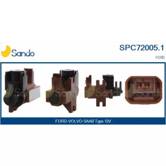 Transmetteur de pression, controle des gaz d'échappement SANDO SPC72005.1