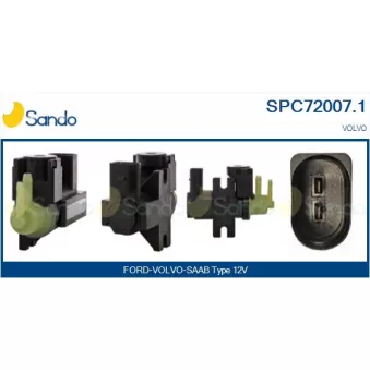 Transmetteur de pression, controle des gaz d'échappement SANDO SPC72007.1
