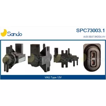 Transmetteur de pression, controle des gaz d'échappement SANDO SPC73003.1