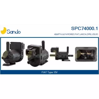 Transmetteur de pression, controle des gaz d'échappement SANDO SPC74000.1