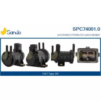 Transmetteur de pression, controle des gaz d'échappement SANDO SPC74001.0