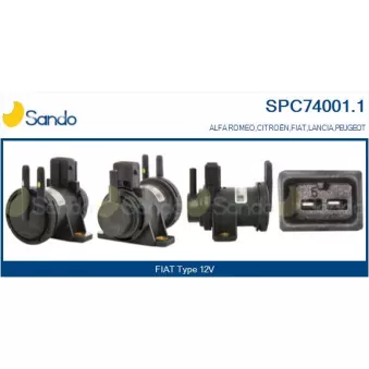 Transmetteur de pression, controle des gaz d'échappement SANDO SPC74001.1