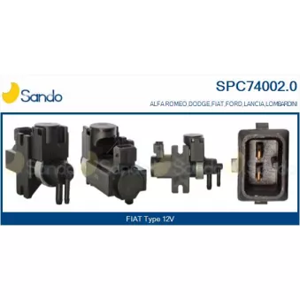 Transmetteur de pression, controle des gaz d'échappement SANDO SPC74002.0