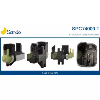 Transmetteur de pression, controle des gaz d'échappement SANDO SPC74009.1