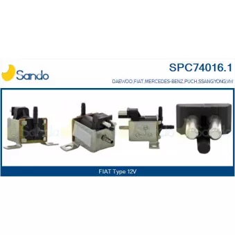Transmetteur de pression, controle des gaz d'échappement SANDO SPC74016.1
