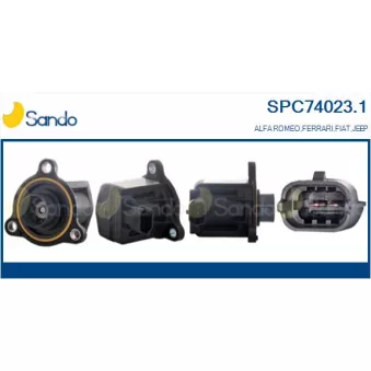 Valve d'air de circulation,compresseur SANDO SPC74023.1
