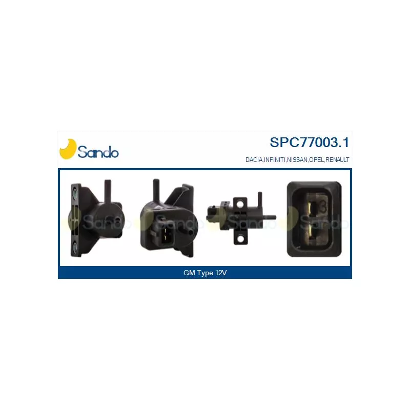 Transmetteur de pression, controle des gaz d'échappement SANDO SPC77003.1