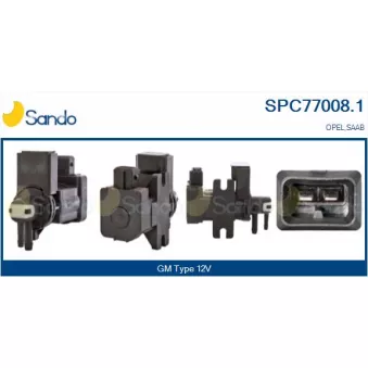 Transmetteur de pression, controle des gaz d'échappement SANDO SPC77008.1