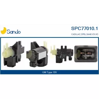 Transmetteur de pression, controle des gaz d'échappement SANDO SPC77010.1