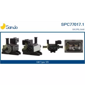 Transmetteur de pression, controle des gaz d'échappement SANDO SPC77017.1