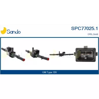 Transmetteur de pression, controle des gaz d'échappement SANDO SPC77025.1