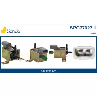 Transmetteur de pression, controle des gaz d'échappement SANDO SPC77027.1