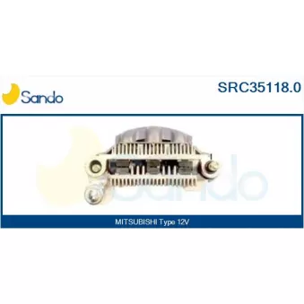 Pont de diodes, alternateur SANDO SRC35118.0