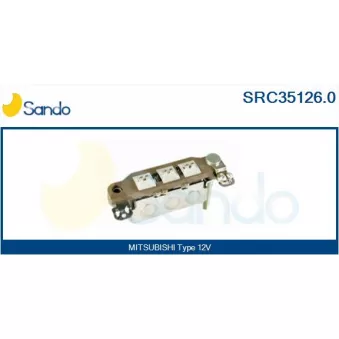 Pont de diodes, alternateur SANDO SRC35126.0