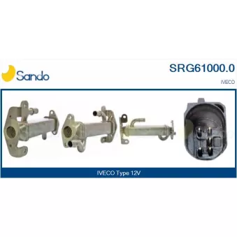Radiateur, réaspiration des gaz d'échappement SANDO SRG61000.0