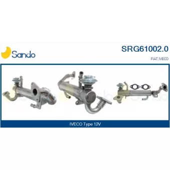 Radiateur, réaspiration des gaz d'échappement SANDO SRG61002.0