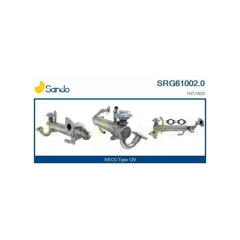 Radiateur, réaspiration des gaz d'échappement SANDO SRG61002.0