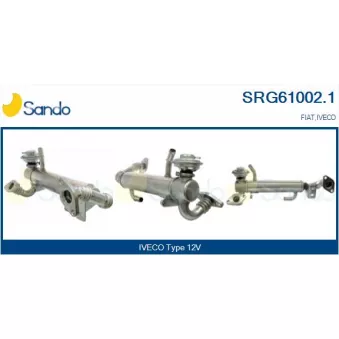 Radiateur, réaspiration des gaz d'échappement SANDO SRG61002.1