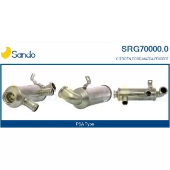 Radiateur, réaspiration des gaz d'échappement SANDO SRG70000.0