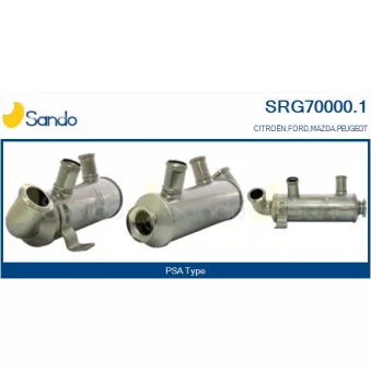 Radiateur, réaspiration des gaz d'échappement SANDO SRG70000.1