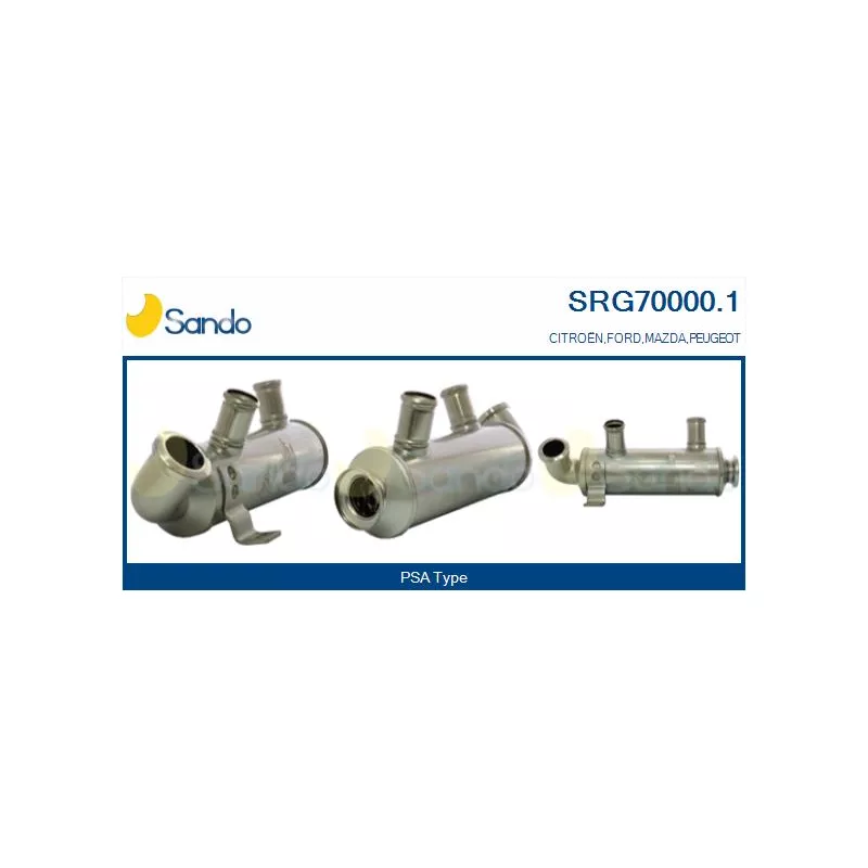 Radiateur, réaspiration des gaz d'échappement SANDO SRG70000.1
