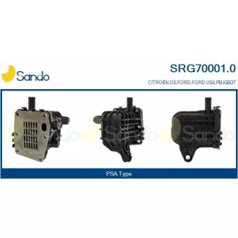 Radiateur, réaspiration des gaz d'échappement SANDO SRG70001.0