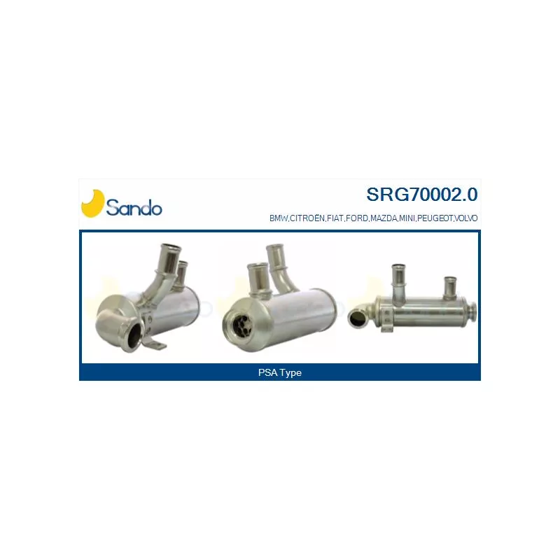 Radiateur, réaspiration des gaz d'échappement SANDO SRG70002.0