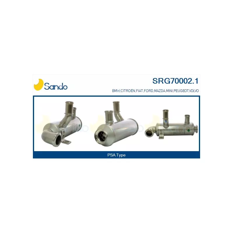 Radiateur, réaspiration des gaz d'échappement SANDO SRG70002.1