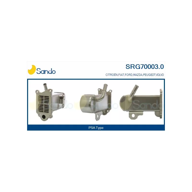 Radiateur, réaspiration des gaz d'échappement SANDO SRG70003.0