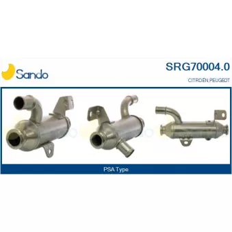 Radiateur, réaspiration des gaz d'échappement SANDO SRG70004.0