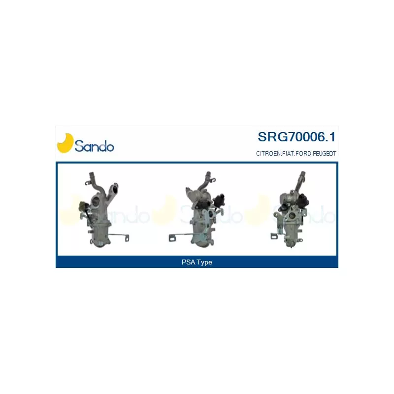 Radiateur, réaspiration des gaz d'échappement SANDO SRG70006.1