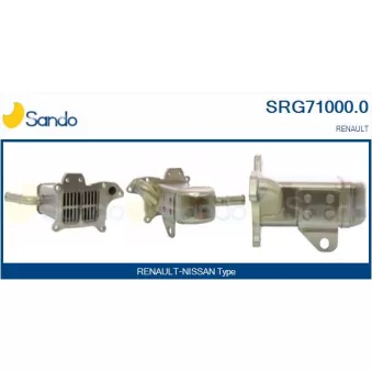 Radiateur, réaspiration des gaz d'échappement SANDO SRG71000.0