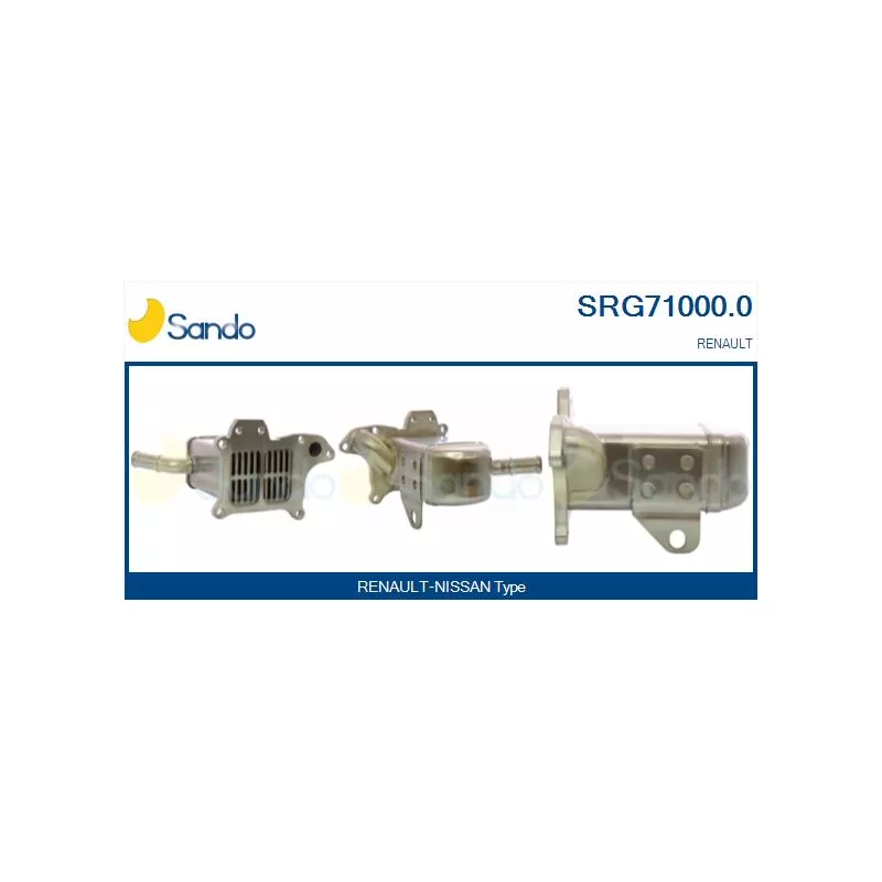 Radiateur, réaspiration des gaz d'échappement SANDO SRG71000.0