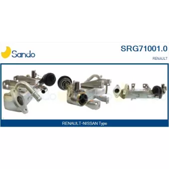 Radiateur, réaspiration des gaz d'échappement SANDO SRG71001.0