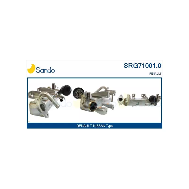 Radiateur, réaspiration des gaz d'échappement SANDO SRG71001.0