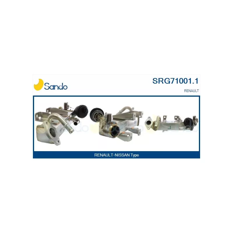 Radiateur, réaspiration des gaz d'échappement SANDO SRG71001.1