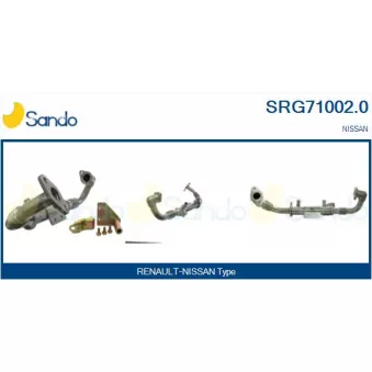 Radiateur, réaspiration des gaz d'échappement SANDO SRG71002.0