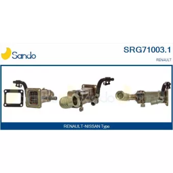 Radiateur, réaspiration des gaz d'échappement SANDO SRG71003.1