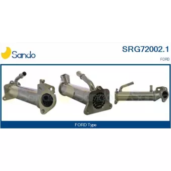 Radiateur, réaspiration des gaz d'échappement SANDO SRG72002.1