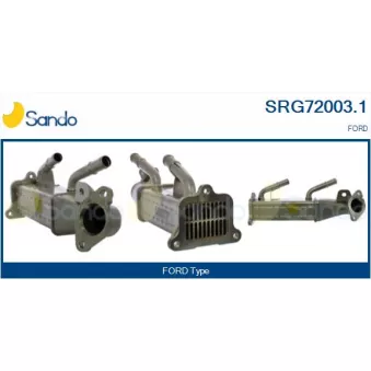 Radiateur, réaspiration des gaz d'échappement SANDO SRG72003.1