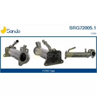 Radiateur, réaspiration des gaz d'échappement SANDO SRG72005.1
