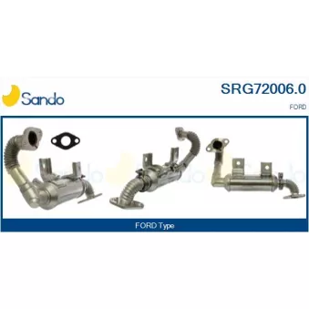 Radiateur, réaspiration des gaz d'échappement SANDO SRG72006.0