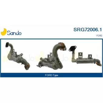 Radiateur, réaspiration des gaz d'échappement SANDO SRG72006.1