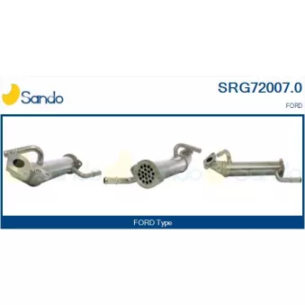 Radiateur, réaspiration des gaz d'échappement SANDO SRG72007.0