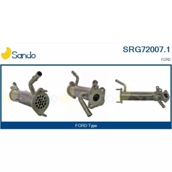Radiateur, réaspiration des gaz d'échappement SANDO SRG72007.1
